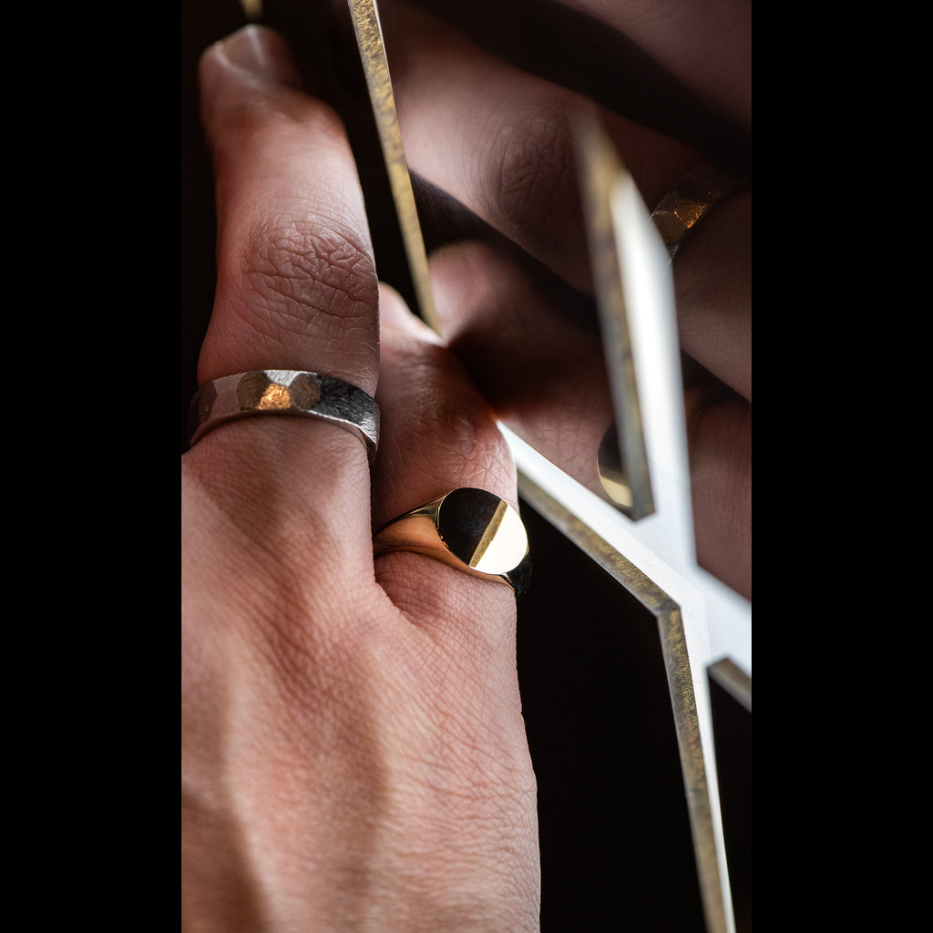 Gold Pinkie Ring GOLDFINGER – AHW Studio