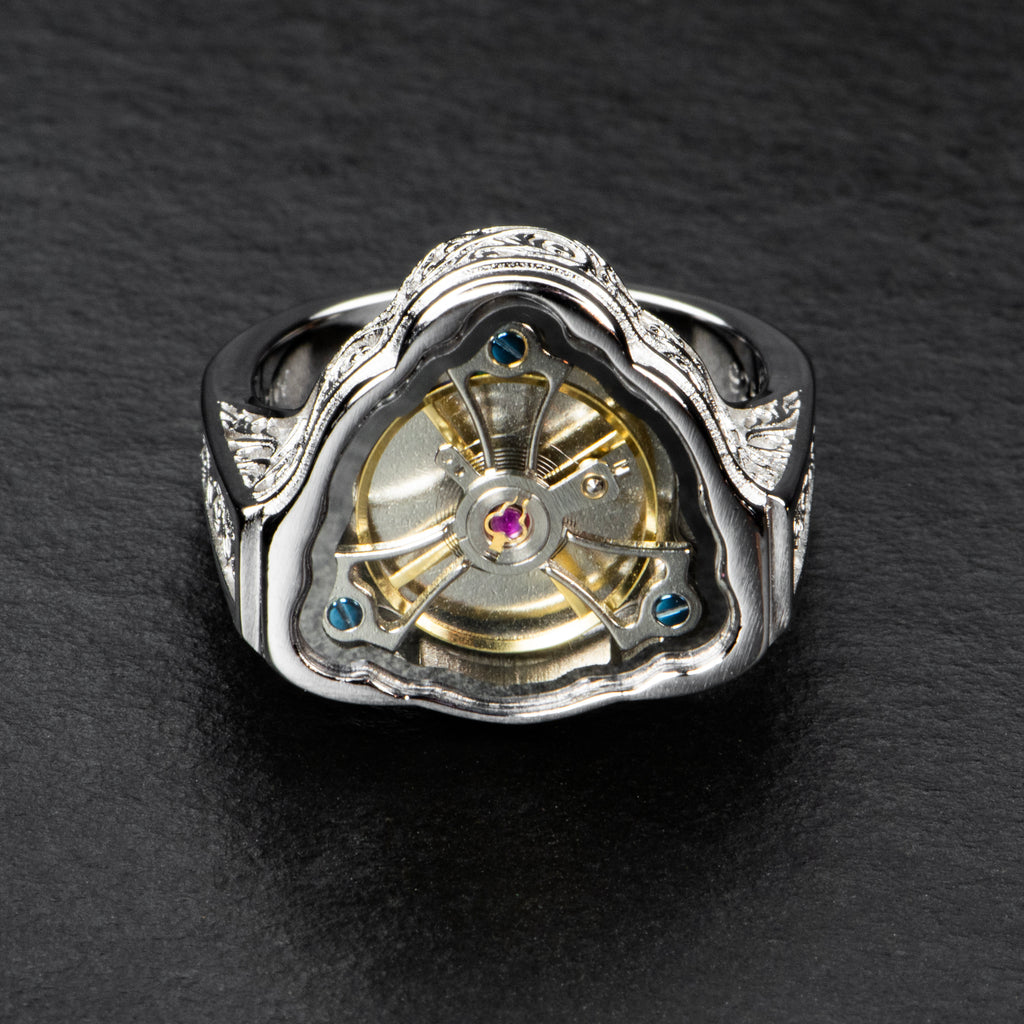 Handcrafted Silver Spinner Ring – CELESTIME – AHW Studio