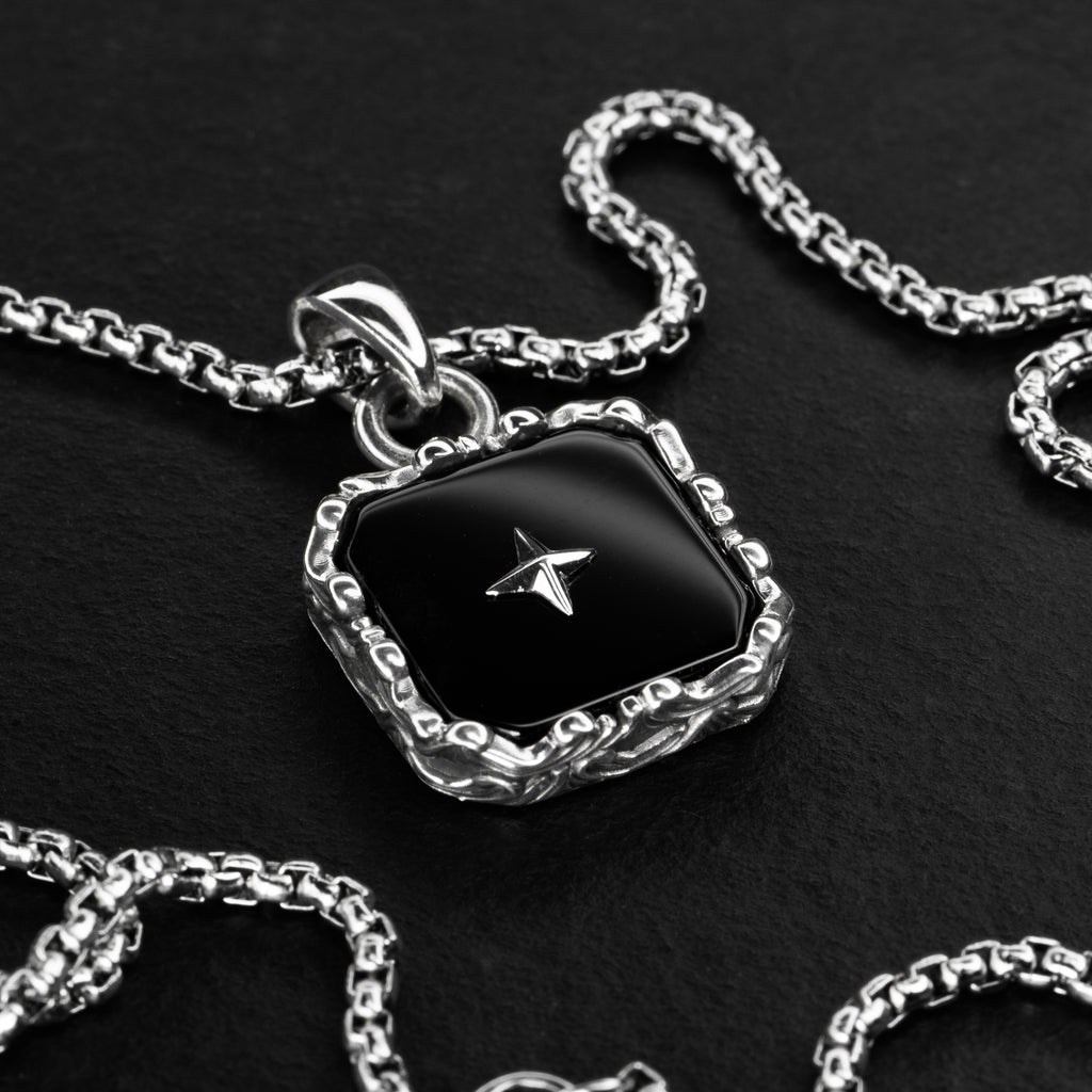 Onyx Necklace - BLACK STAR – AHW Studio