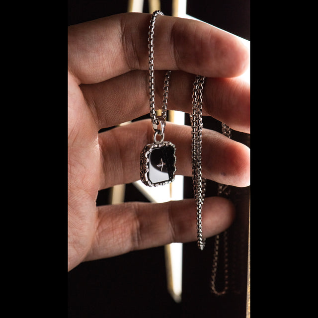 Onyx Necklace - BLACK STAR