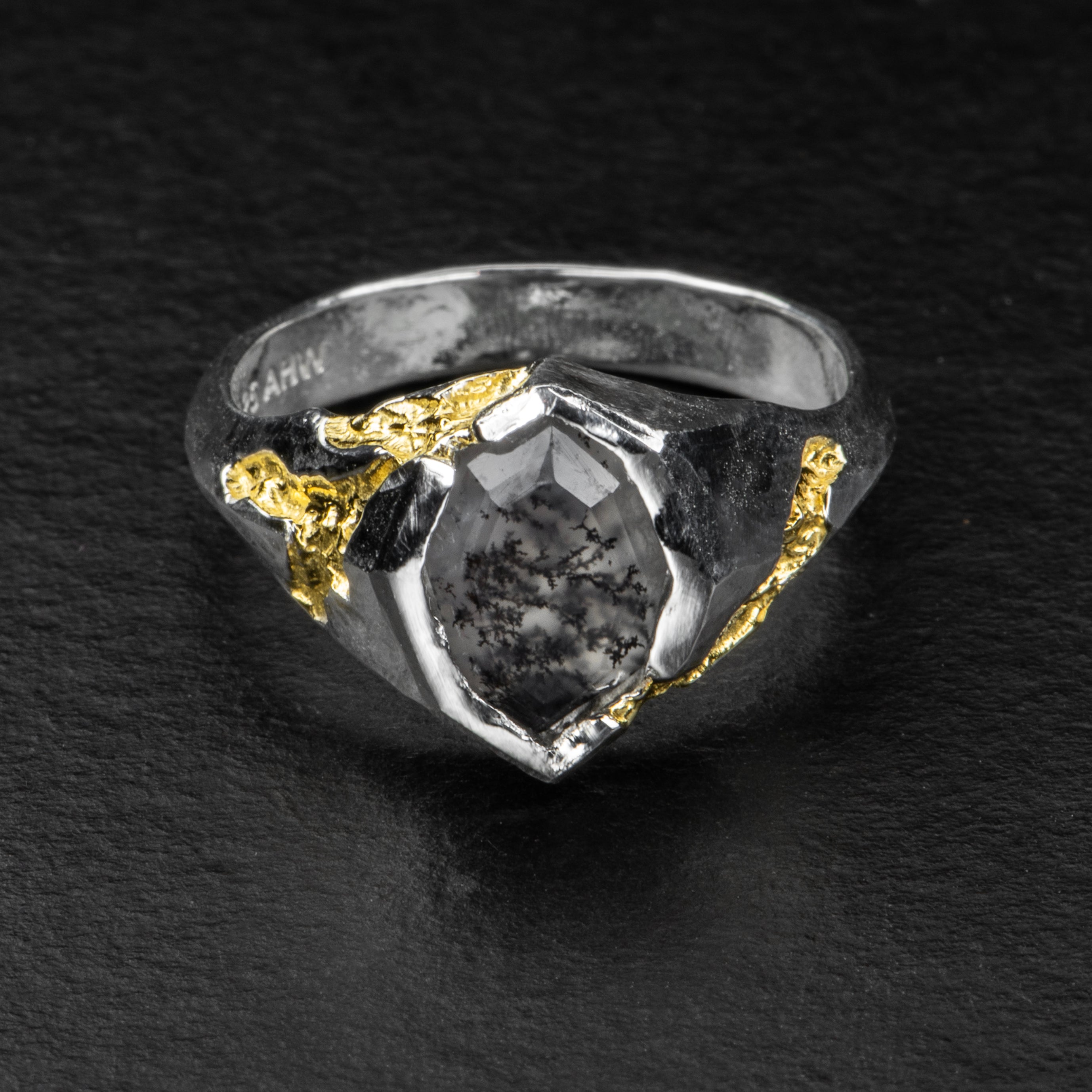 Dendritic Opal Ring - WINTER