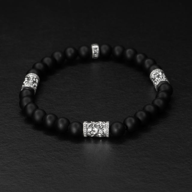 6mm Silver Bead Bracelet - CREED