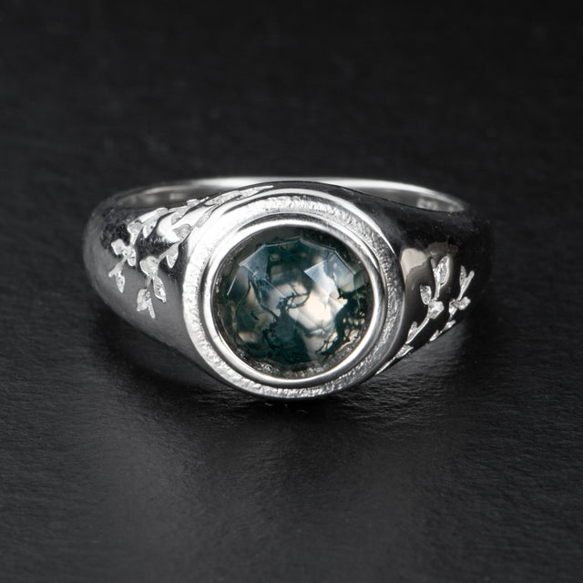 Moss Agate Ring - SPRING