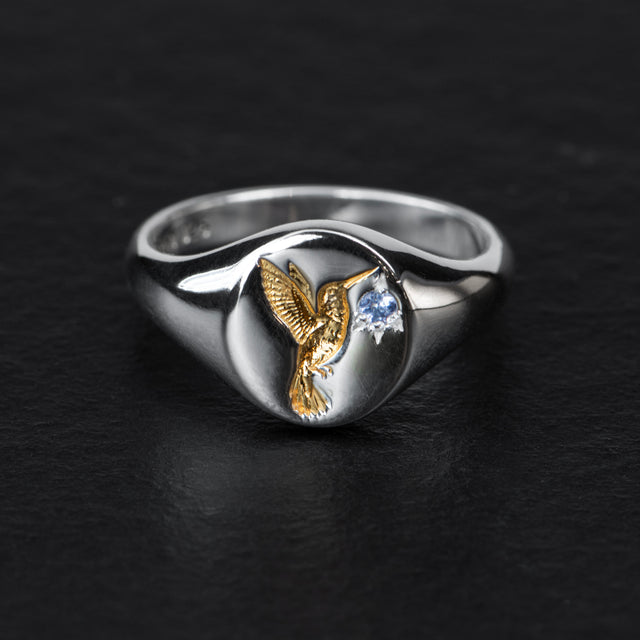 Tanzanite Signet - IRIDESCENT