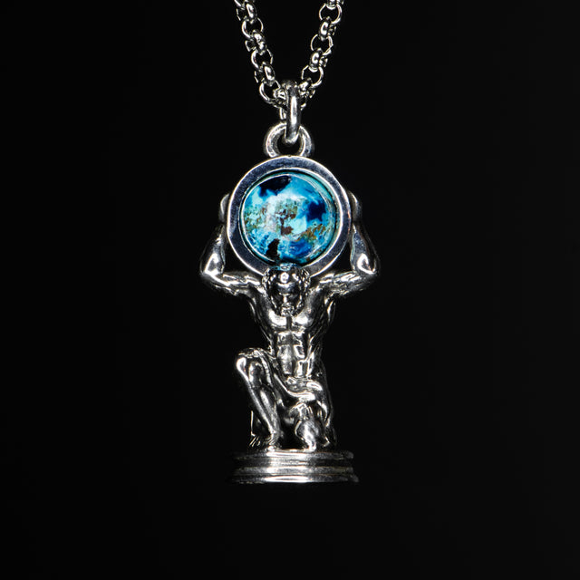 Silver Gemstone Pendant - ATLAS