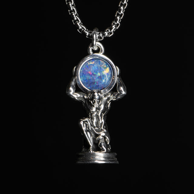 Silver Gemstone Pendant - ATLAS