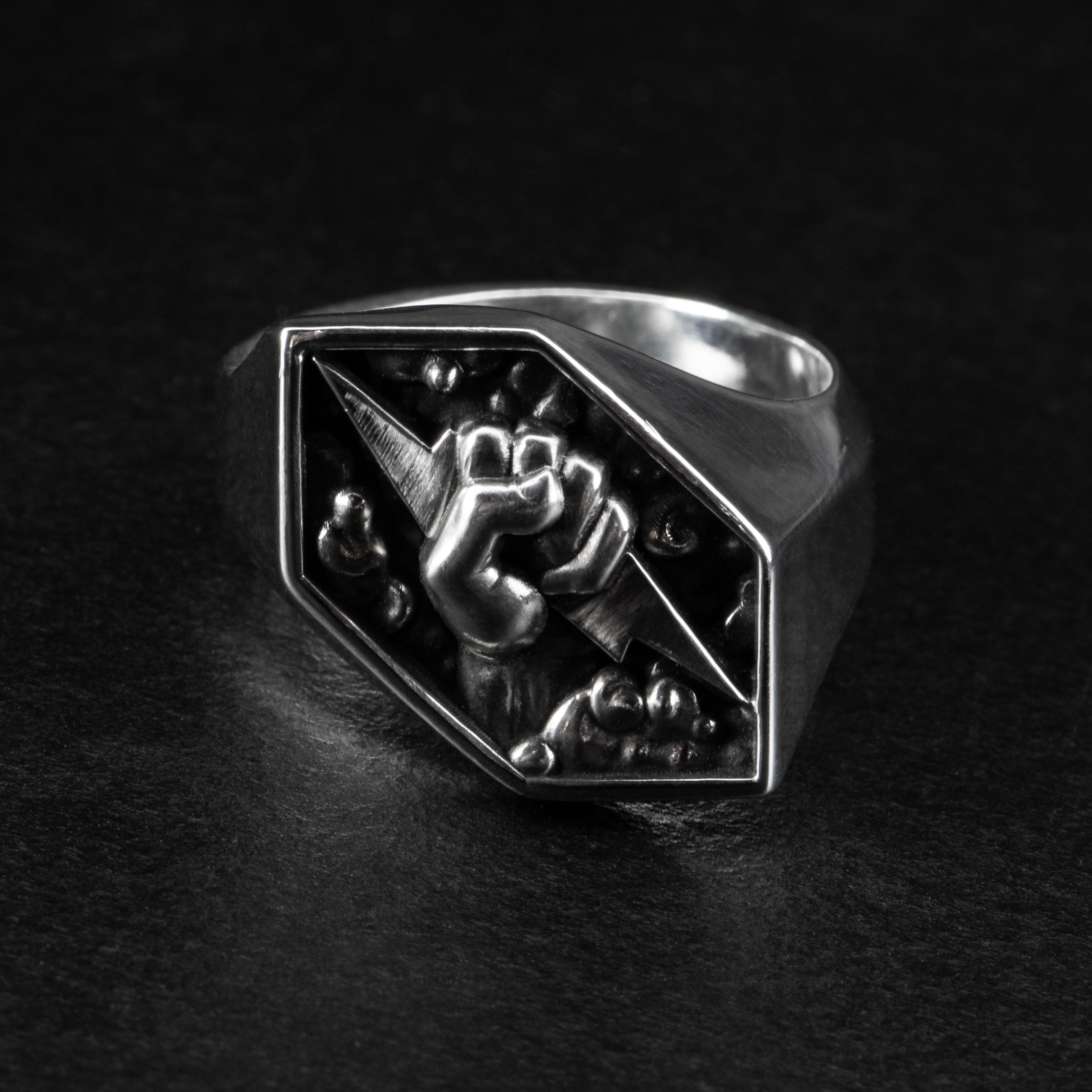 Lightning Signet Ring - OLYMPUS