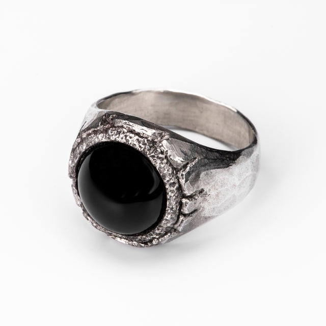 black onyx signet ring