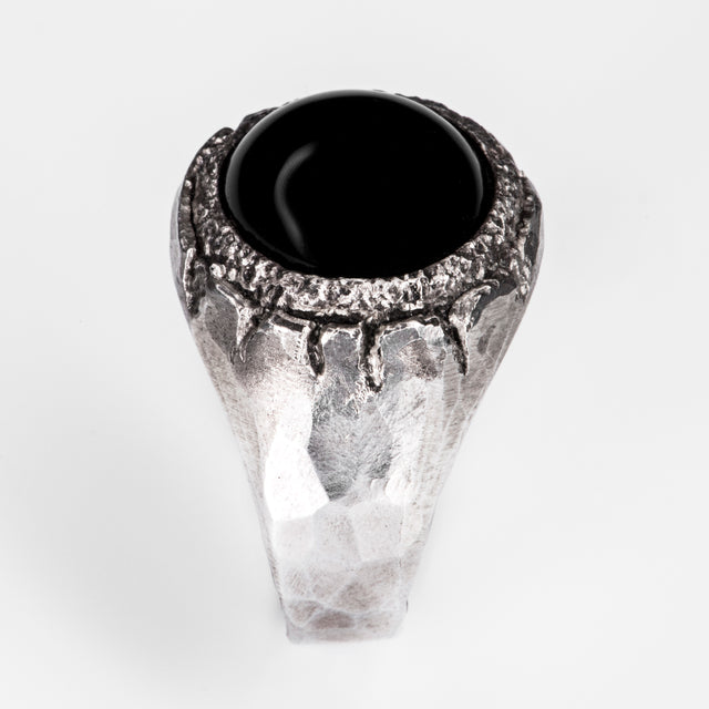 black onyx signet ring