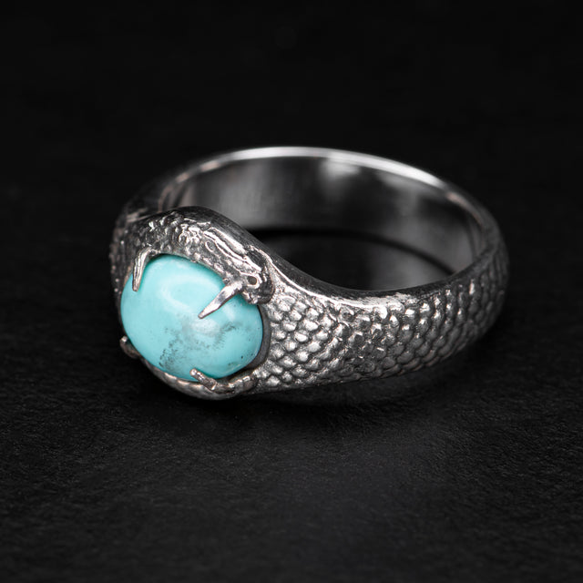 turqoise gemstone silver ring