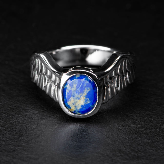 lapis lazuli silver ring