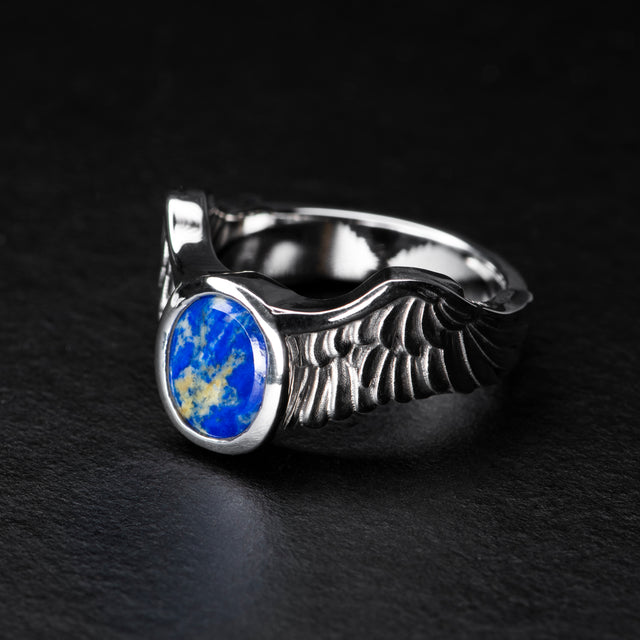 lapis lazuli silver ring