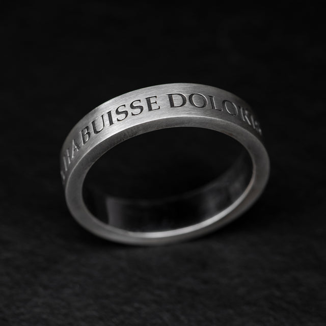 custom engraved silver ring
