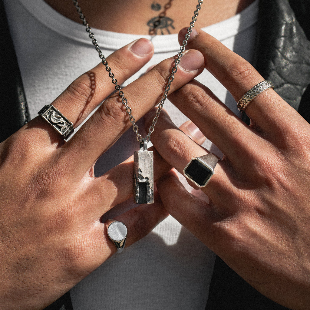 Pinky Signet Ring Handcrafted Statement Piece – AHW Studio