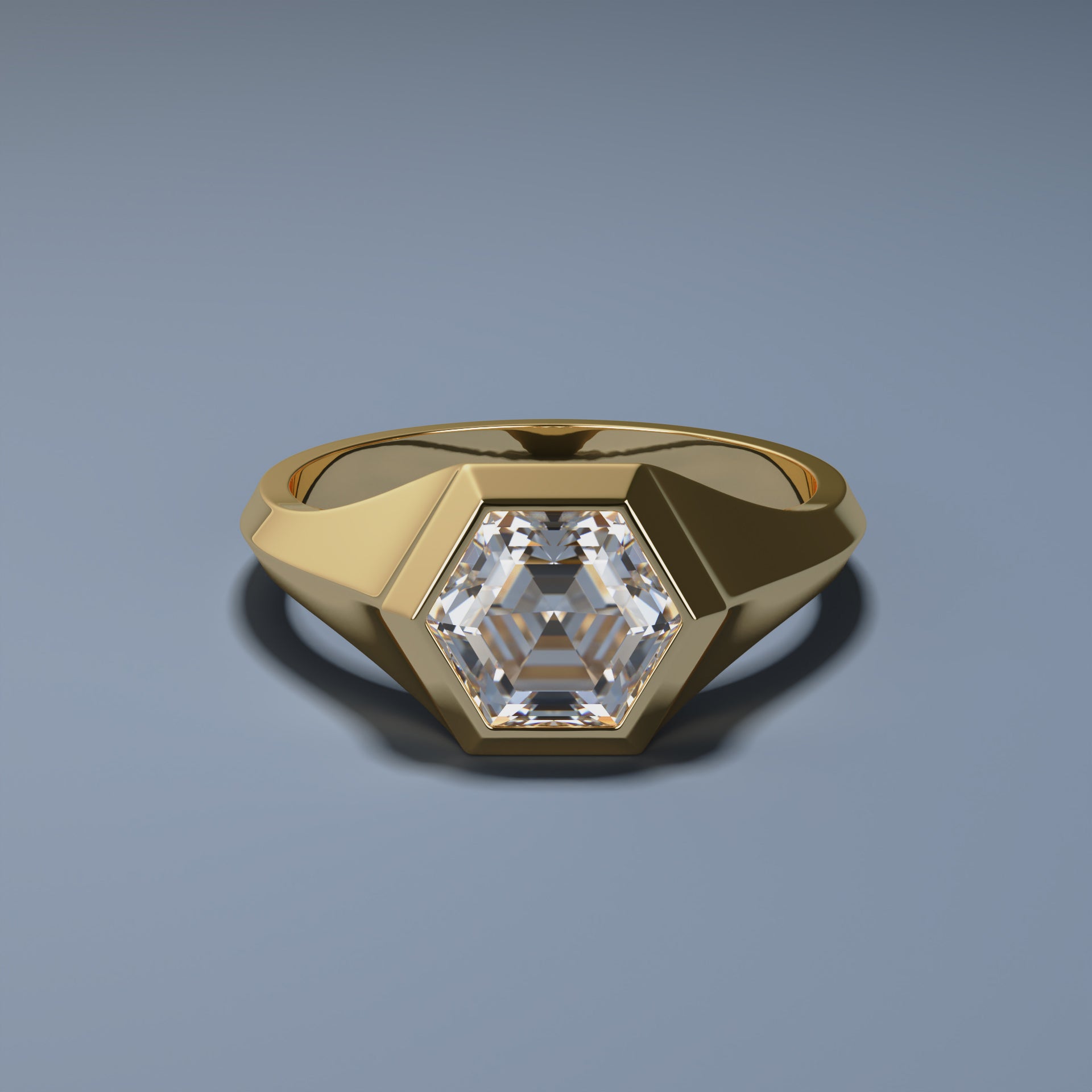 1ct Hex Diamond Ring - HEX