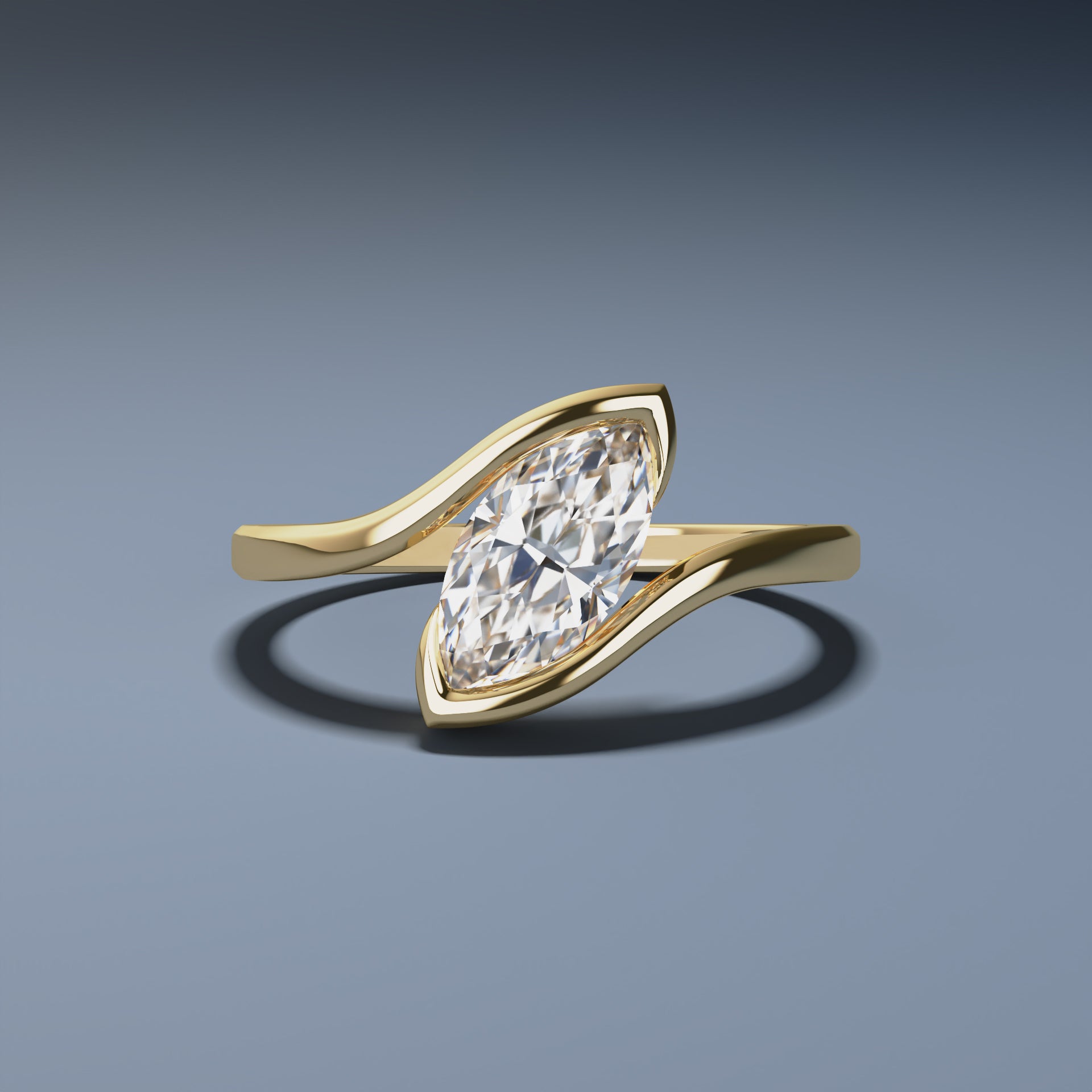 1ct Marquise Diamond Solitaire - SWEPT