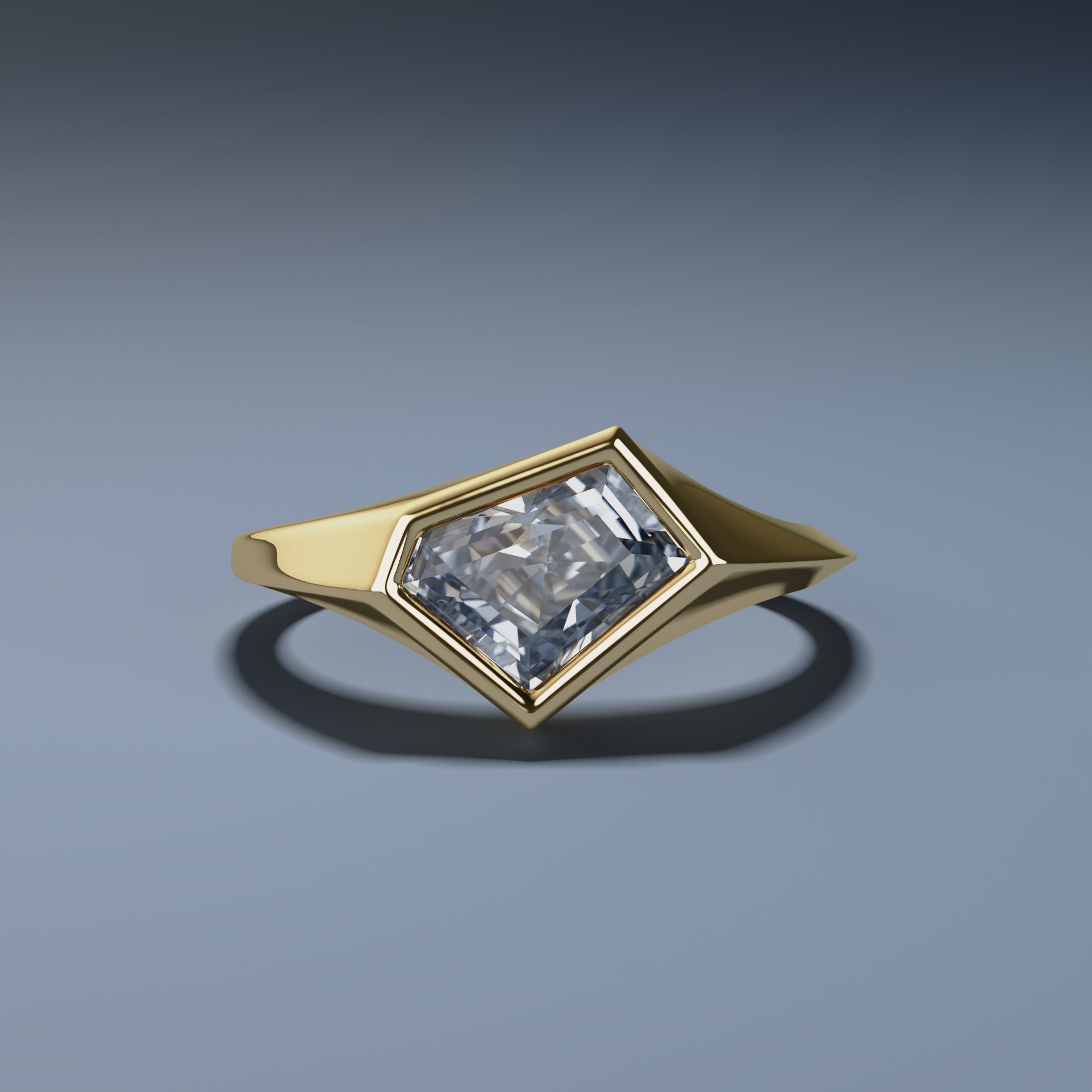1ct Fancy Cut Diamond Ring - JUXTAPOSE