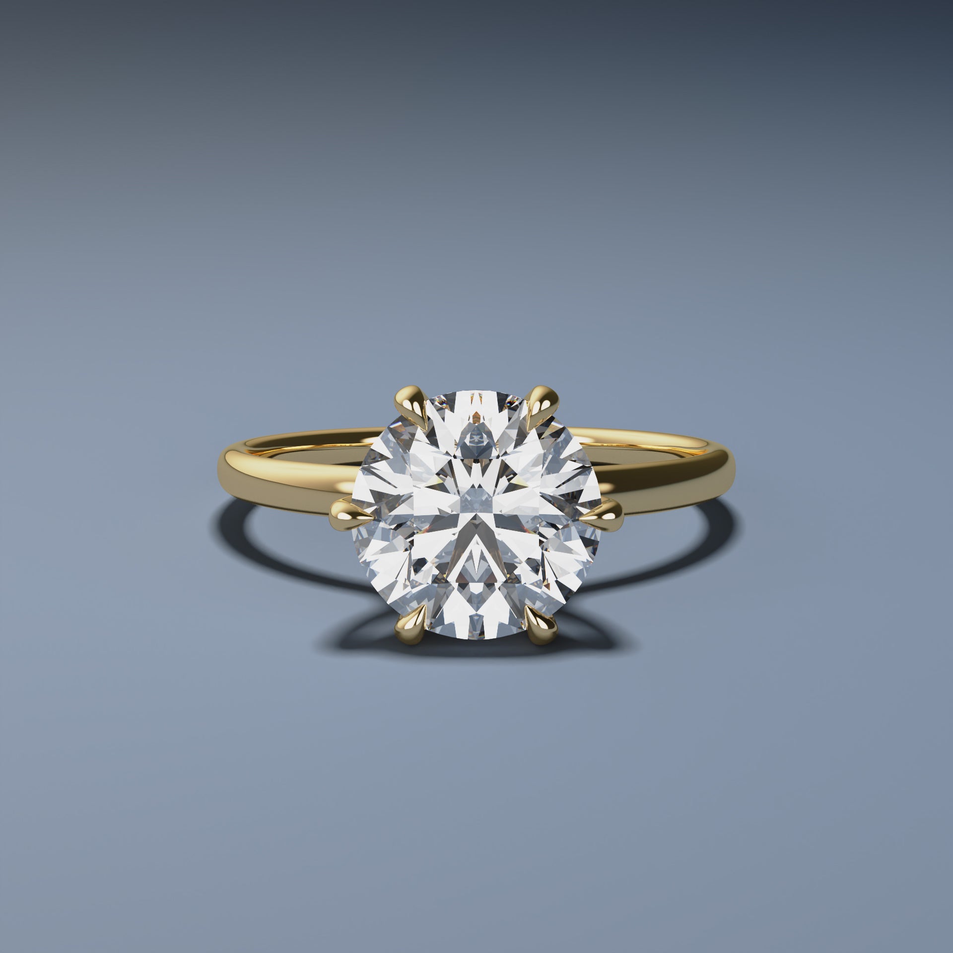 1.2ct Solitaire Round Ring - PINNACLE