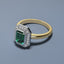 1ct Natural Emerald & Diamond Ring - OPULENCE