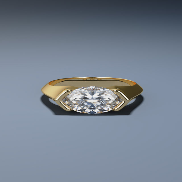 1ct Marquise Diamond Ring - ELYSIUM