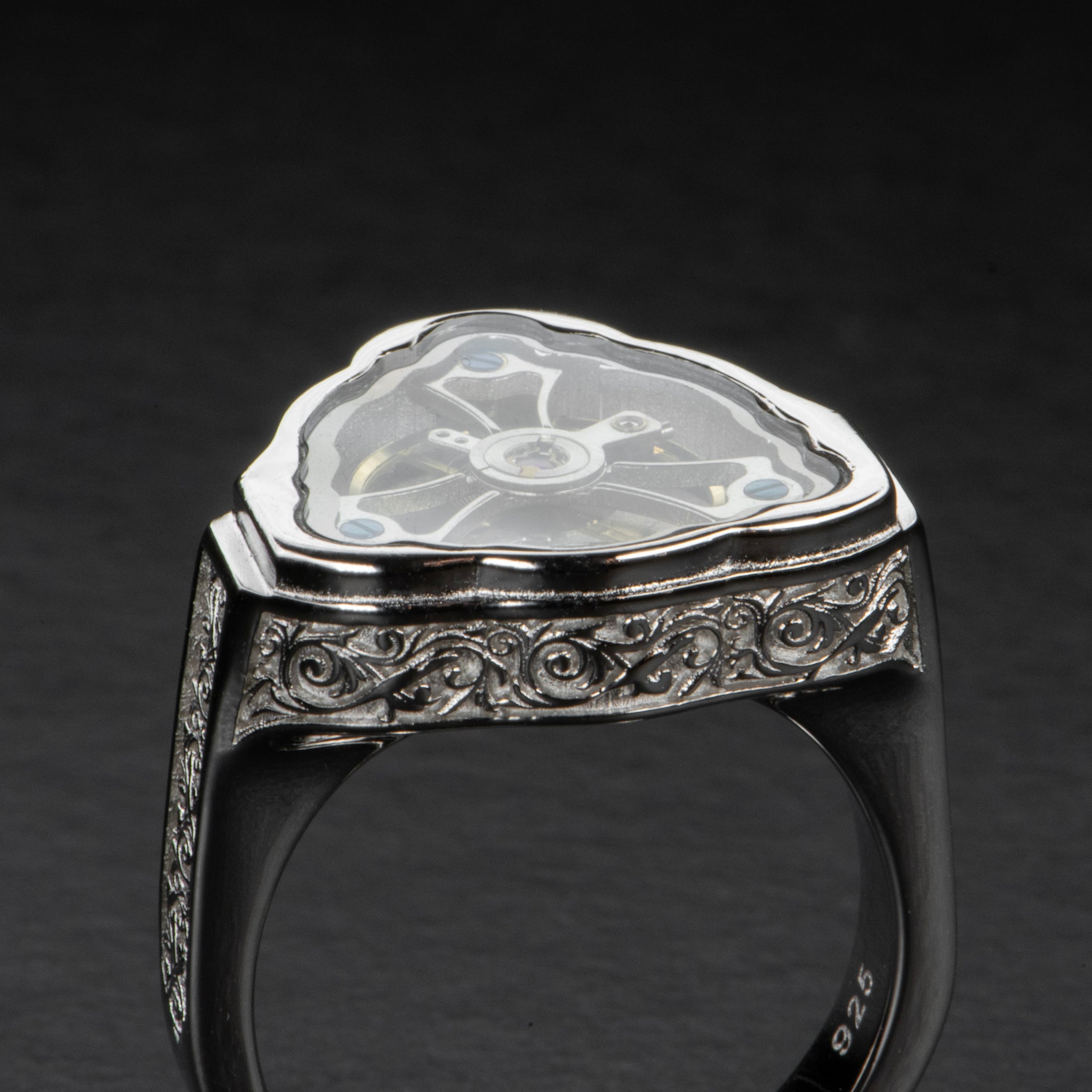 Silver Spinner Ring - CELESTIME - AHW Studio