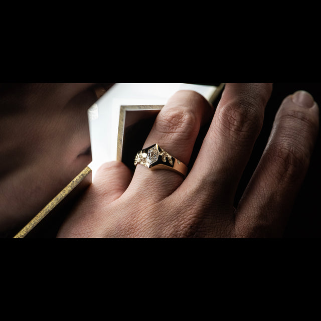 1ct Diamond Signet Ring - AEON