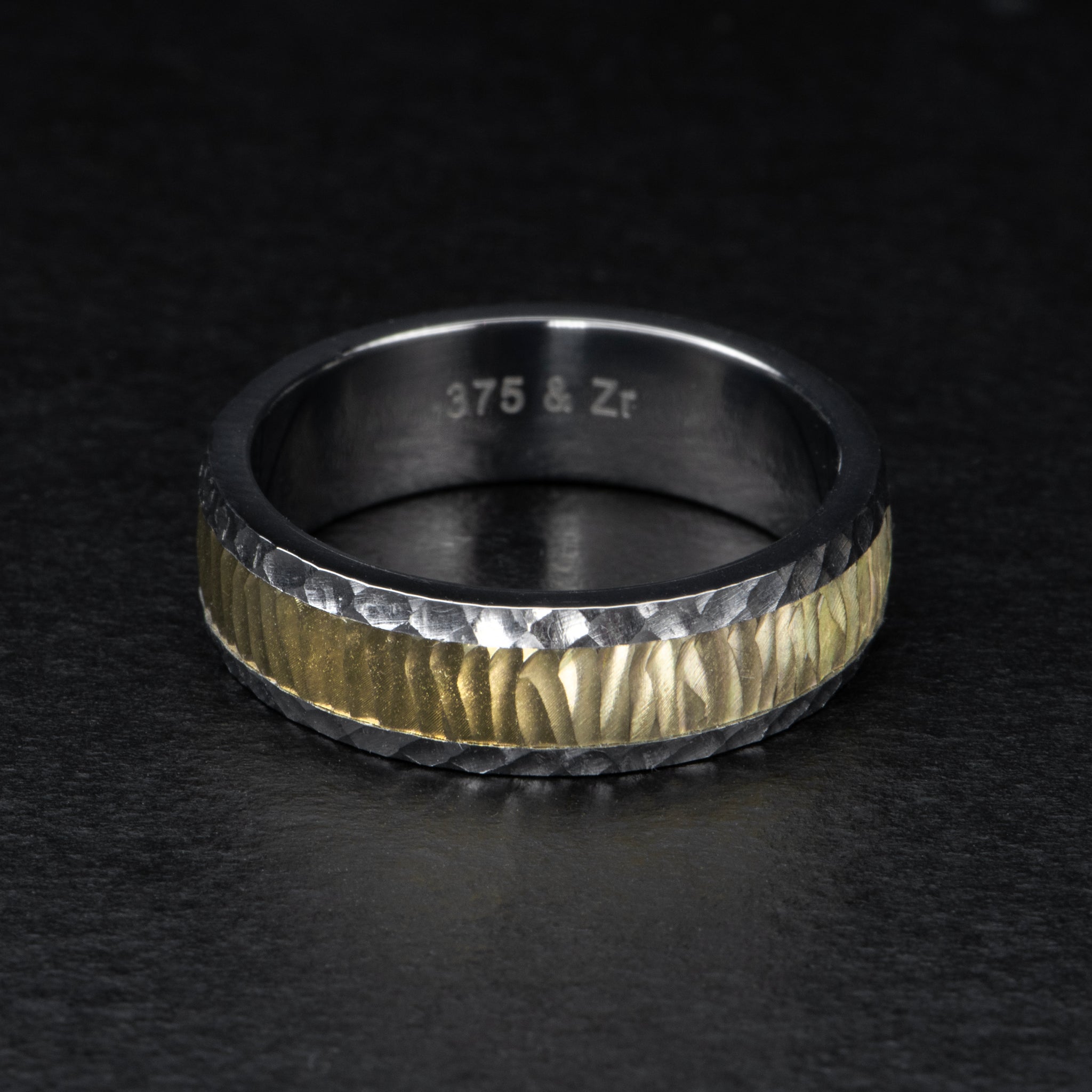 18K Grey Gold Band - INGOT - AHW Studio