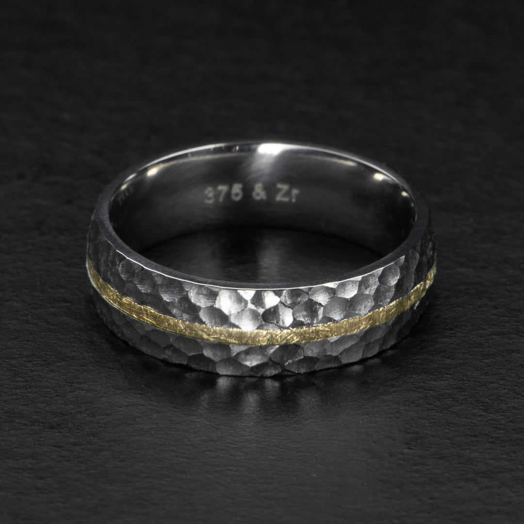 18K Hammered Band - ORE - AHW Studio