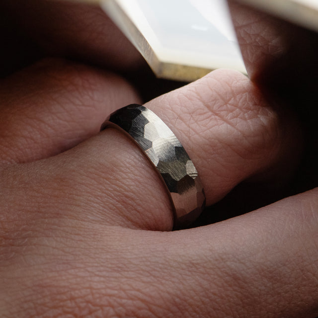 5mm Hammered Band - REFRACTION