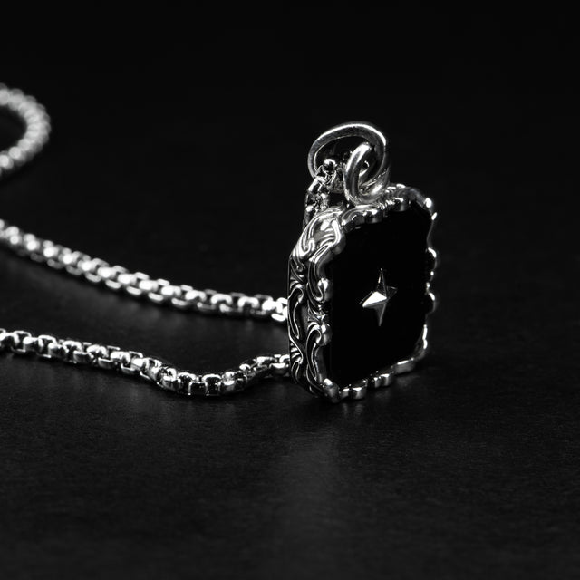 Onyx Necklace - BLACK STAR