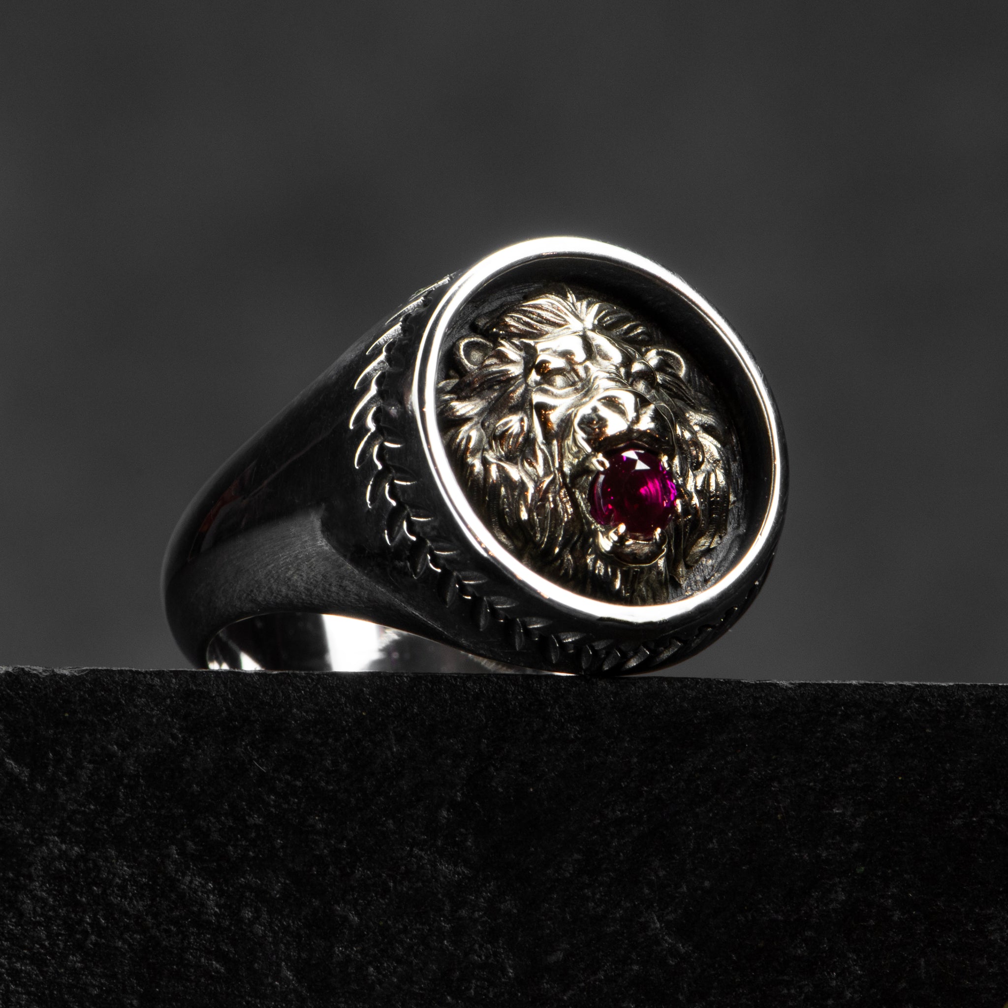 Lion Ruby Ring - CUSTODIAN - AHW Studio