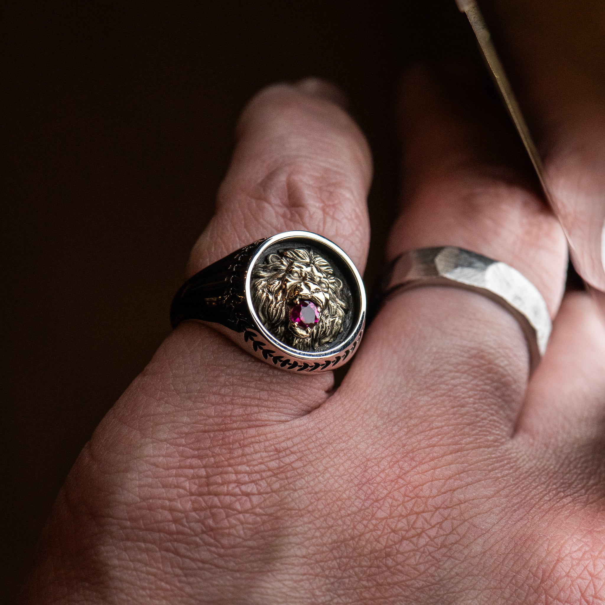 Lion Ruby Ring - CUSTODIAN - AHW Studio
