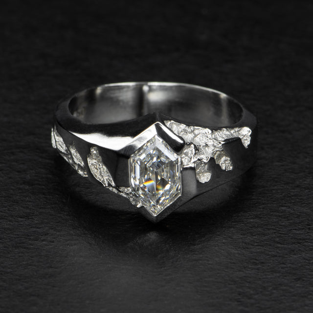 1ct Diamond Signet Ring - AEON