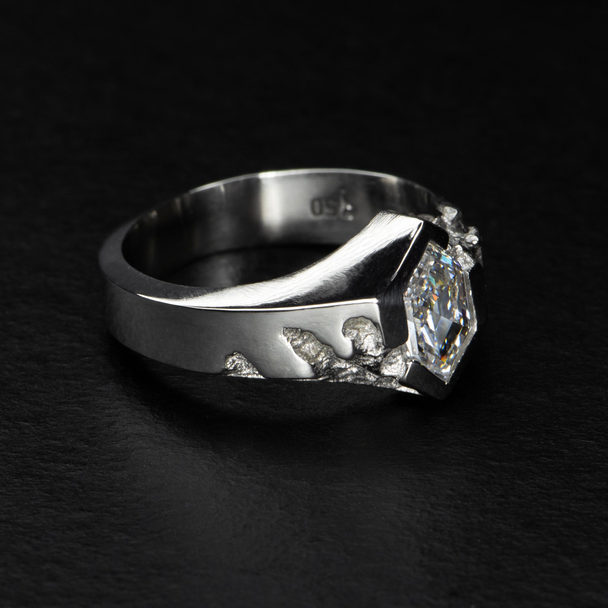 1ct Diamond Signet Ring - AEON - AHW Studio
