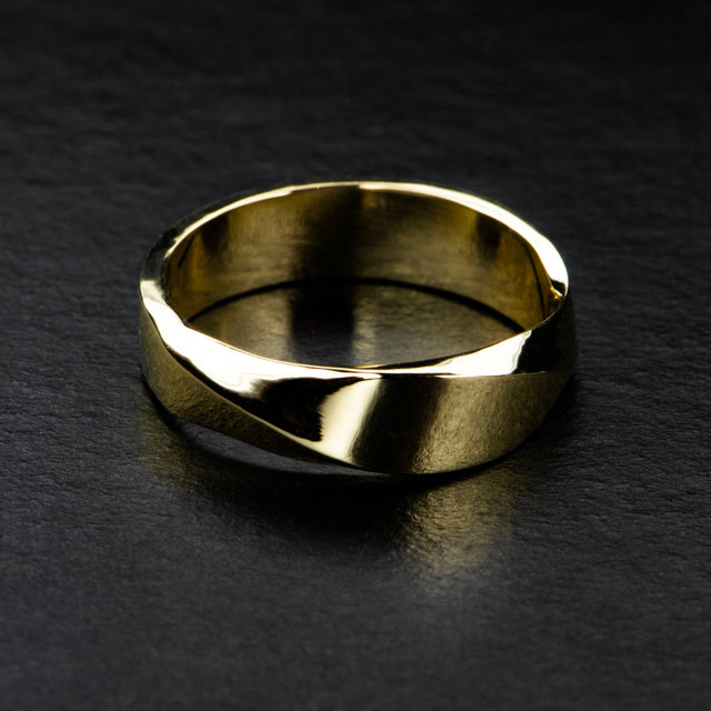 6mm Infinity Band - GOLDEN MOBIUS