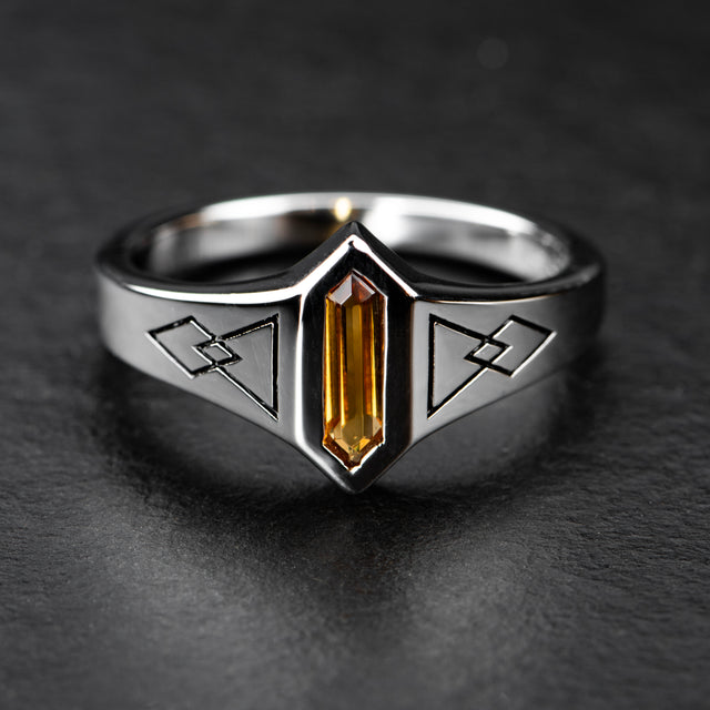 Citrine Signet Ring - SOLAR PHASE