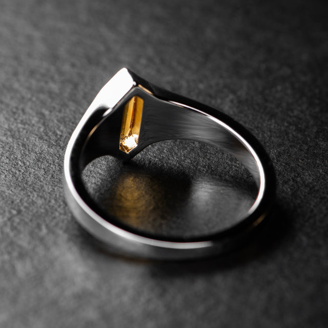 Citrine Signet Ring - SOLAR PHASE