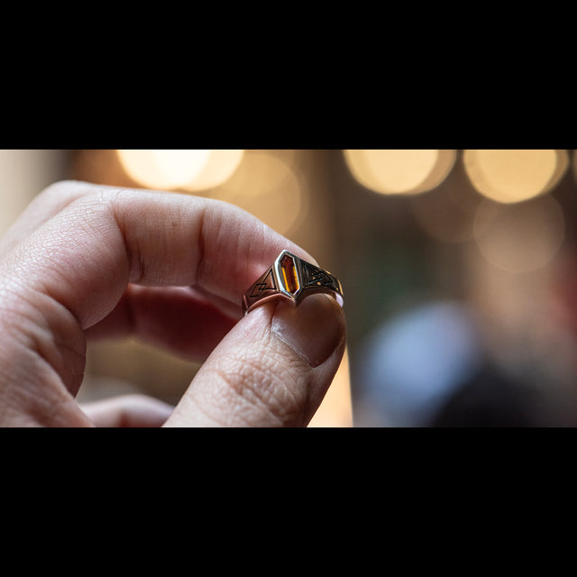 Citrine Signet Ring - SOLAR PHASE