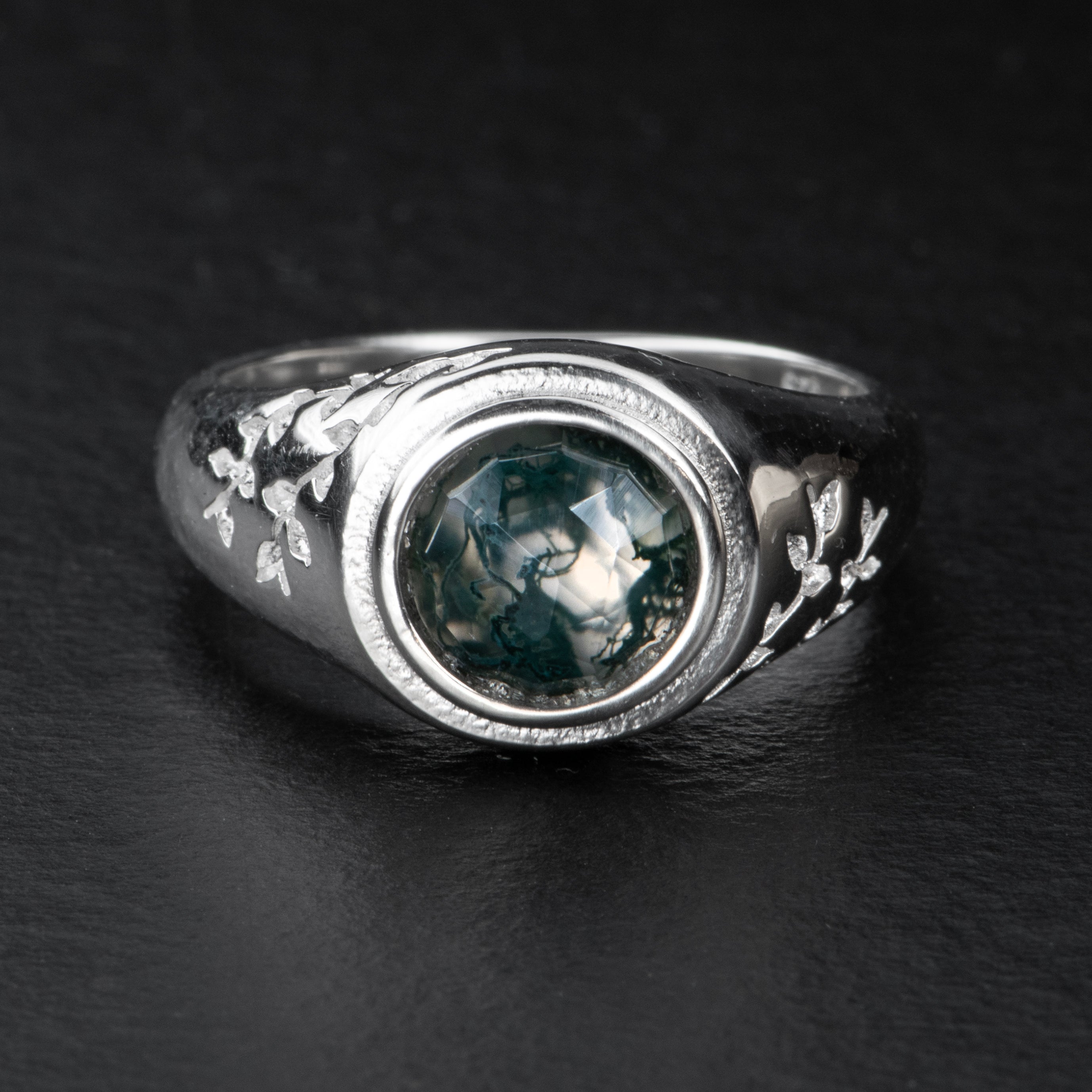 Moss Agate Ring - SPRING