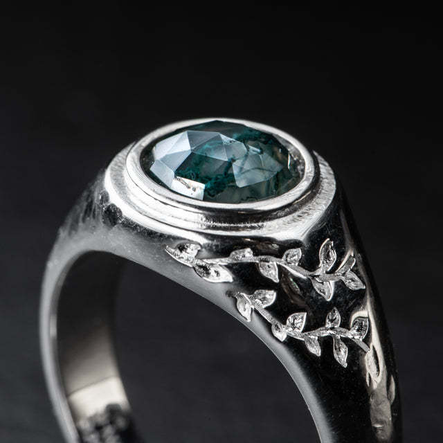 Moss Agate Ring - SPRING