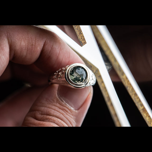 Moss Agate Ring - SPRING