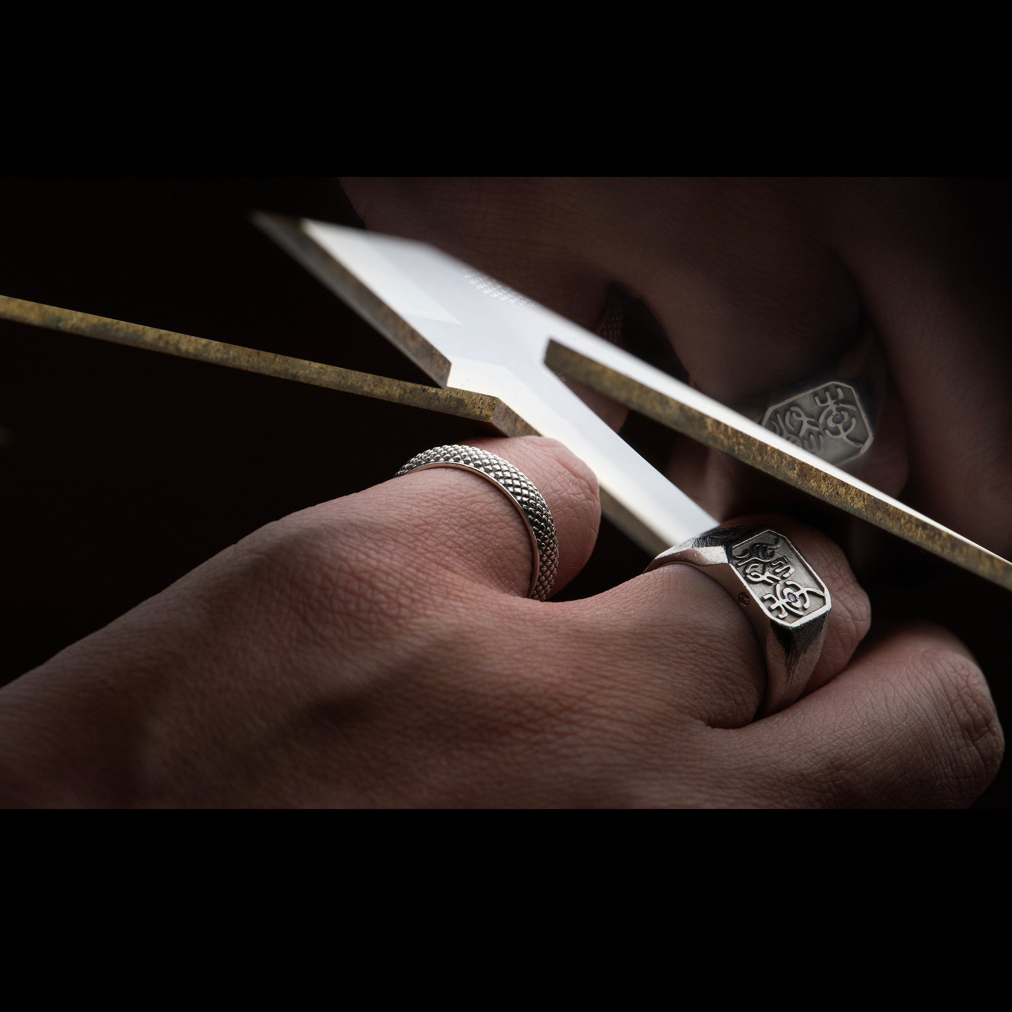 Silver Band - DIAMONDBACK - AHW Studio