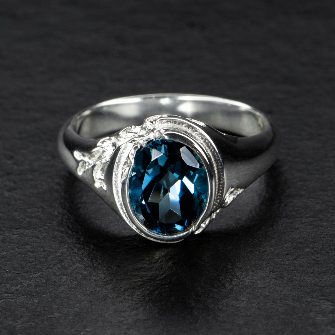 Topaz Signet Ring - QUASAR - AHW Studio