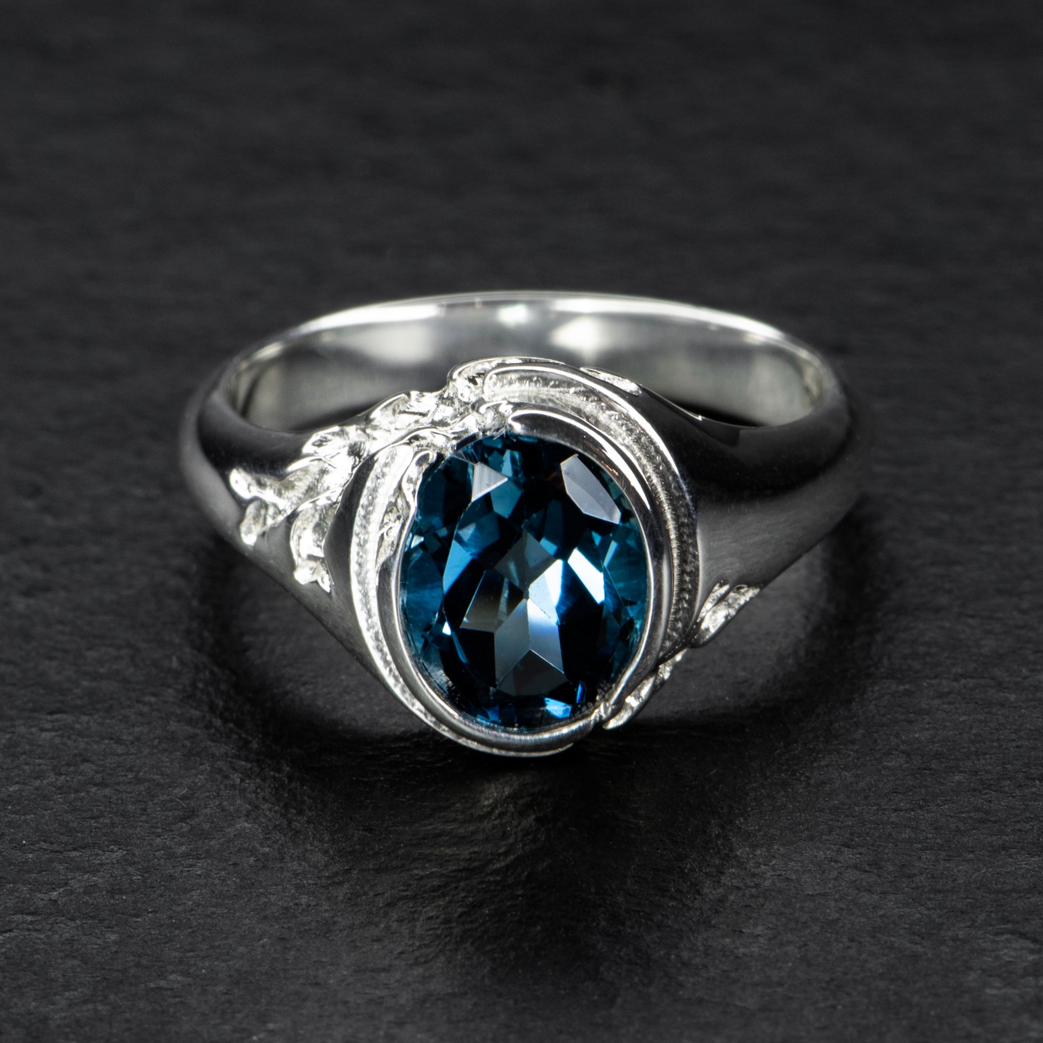 Topaz Signet Ring - QUASAR - AHW Studio