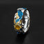 6mm Blue & Gold Band - CERULEAN FLIGHT