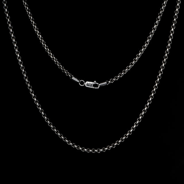 Mens silver belcher chain deals