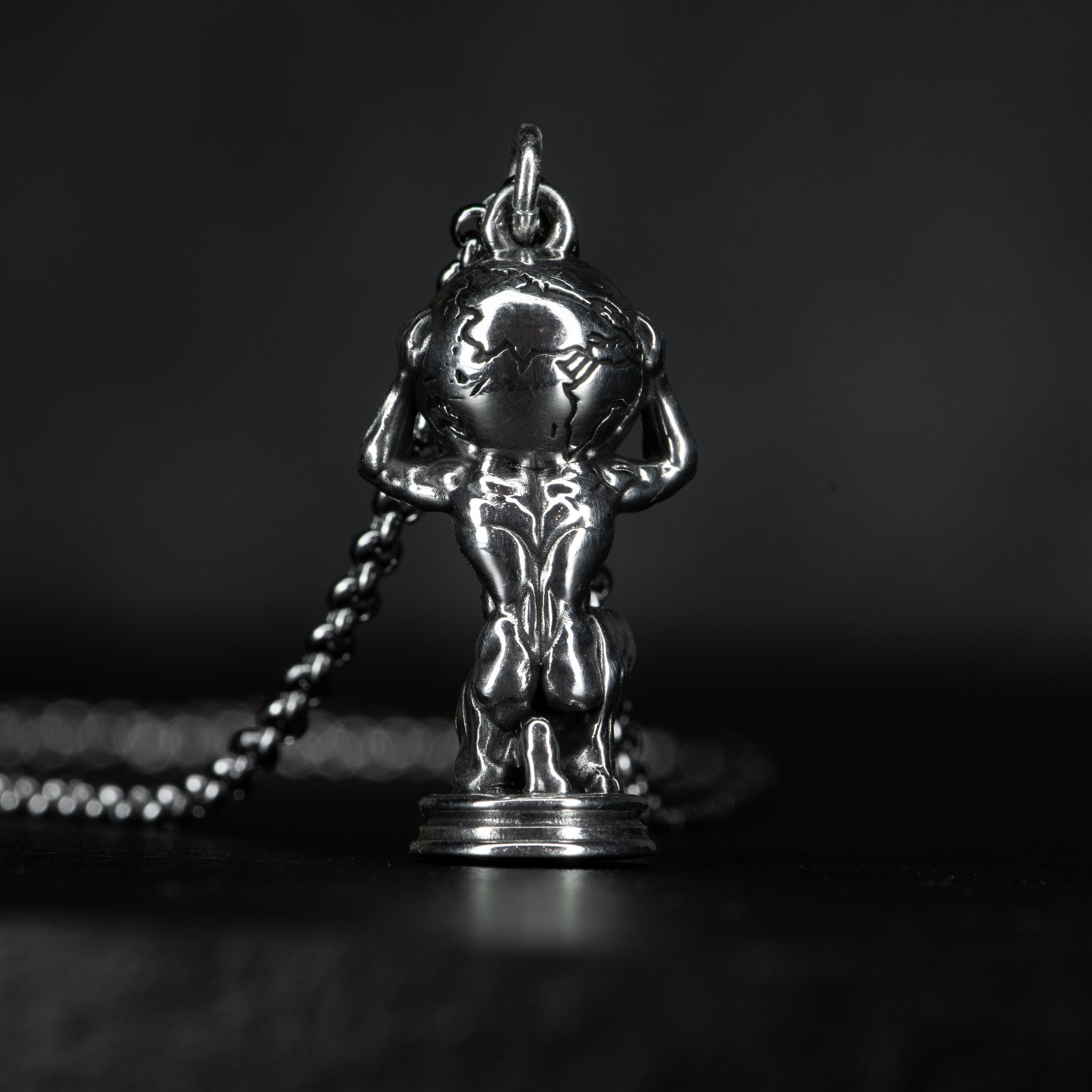 Silver Gemstone Pendant - ATLAS - AHW Studio