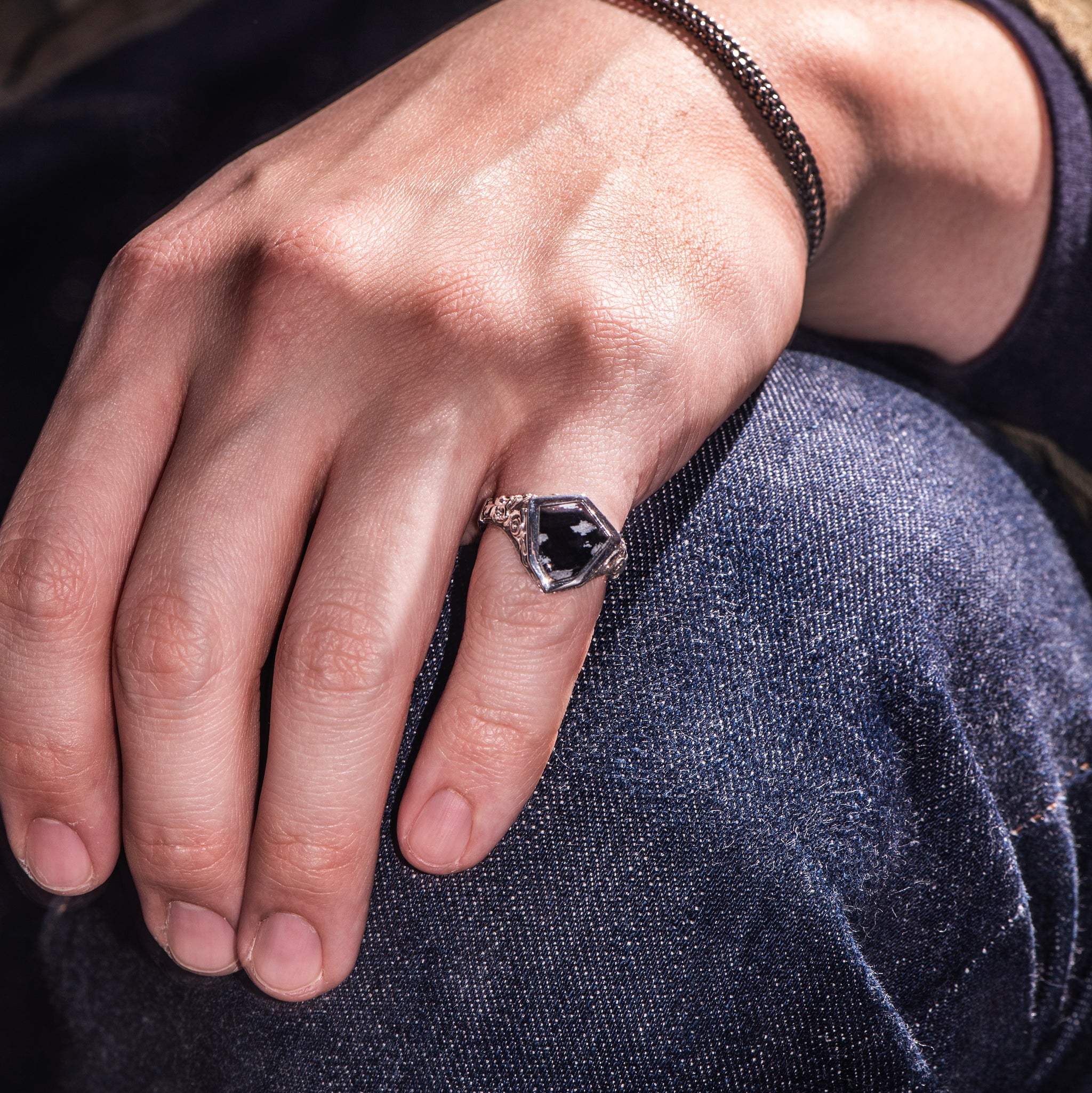Obsidian Signet Ring - AEGIS - AHW Studio