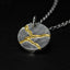 Round Silver Pendant - KINTSUGI