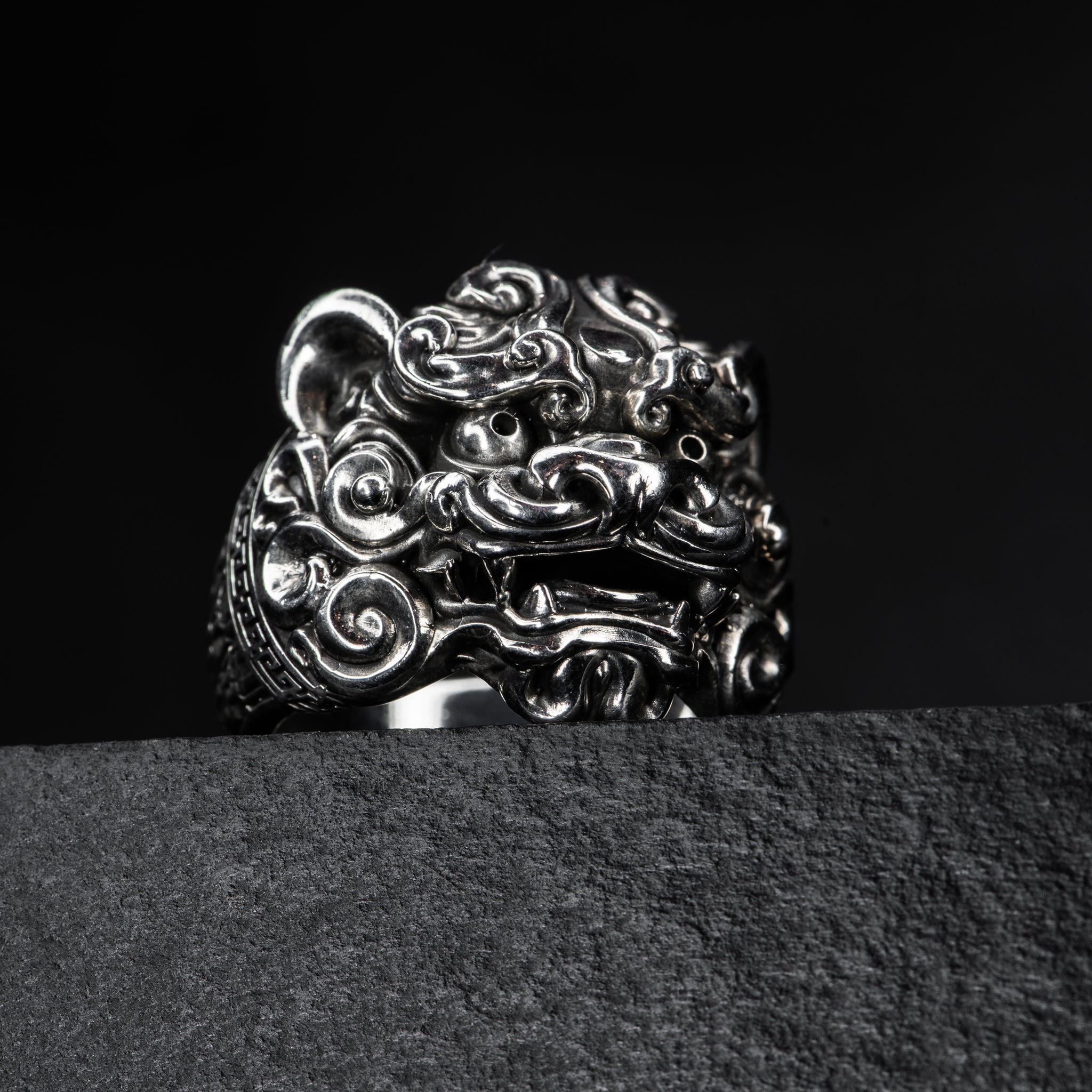 Foo Dog Ring - LION'S GATE - AHW Studio